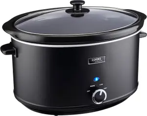 Cooks Professional 8L Slow Cooker Removable Ceramic Pot Bowl Keep Warm Large Black