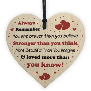 Special Gift For Friend Wooden Heart Positive Quote Friendship Sign Best Friend Gift For Her Keepsake