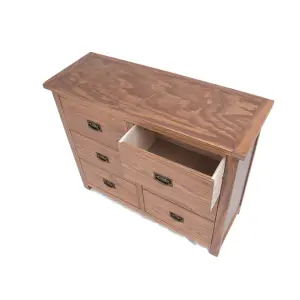 Padua 6 Drawer Chest of Drawers Bras Drop Handle