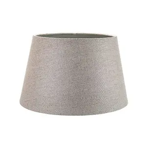 Classic 10 Inch Grey Linen Fabric Drum Table/Pendant Lamp Shade 60w Maximum