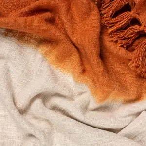 Yard Mizu Dip Dye Fringed Throw