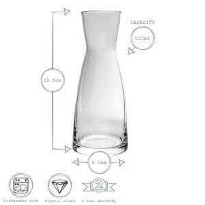 Bormioli Rocco - Ypsilon Glass Carafe - 550ml