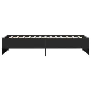 Berkfield Bed Frame without Mattress Black 90x200 cm