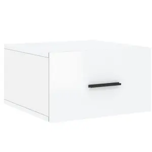 Berkfield Wall-mounted Bedside Cabinets 2 pcs High Gloss White 35x35x20 cm