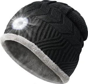 Gifts For Men Christmas LED Hat: Mens Stocking Fillers Xmas Gifts For Dad Men Husband, Mens Gifts For Him Hat Beanie With Light, Warm Bright Head