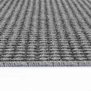 Eden Non Slip Washable Dirt Trapper Indoor Doormat - Kitchen Mats - Floor Mats - Grey 40x60 cm