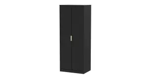 Madrid 2 Door Wardrobe in Black Ash (Ready Assembled)