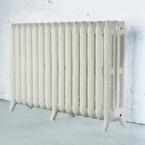 Arroll Montmartre Cream 3 Column Radiator, (W)1234mm x (H)760mm