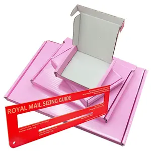 10 x Pink Mini C5 (22.5cm x 16cm x 2cm) PIP Postal Shipping Large Letter Cardboard Boxes