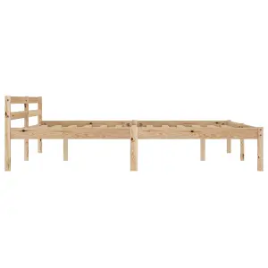 Berkfield Bed Frame Solid Pine Wood 160x200 cm