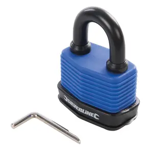 Silverline Weatherproof Combination Padlock - 50mm