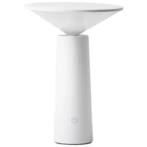 Wireless Metal Table Lamp White LEVIRA