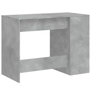 Berkfield Desk Concrete Grey 102x50x75 cm Engineered Wood