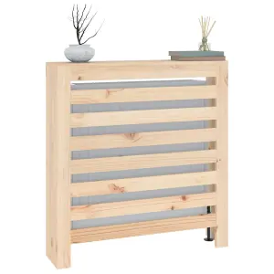 Berkfield Radiator Cover 79.5x19x84 cm Solid Wood Pine