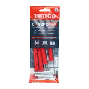 Timco - Corefix 100 Dot & Dab Wall Fixing (Size 5.0 x 100 - 4 Pieces)