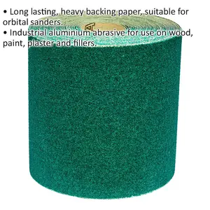 High-Quality Aluminium Abrasive Sanding Roll - 115mm x 10m Coarse 60 Grit Paper