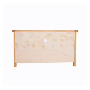 Lugo Waxed 1 Drawer TV Cabinet Brass Cup Handle