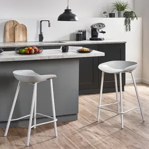 Dragan Bar Stool (Set of 2) Grey