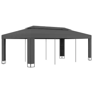 Berkfield Gazebo with Double Roof 3x6 m Anthracite