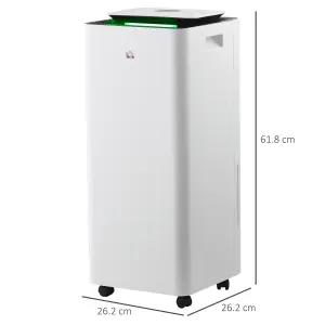 HOMCOM 16L/Day Portable Quiet Air Dehumidifier with Purifier, Timer, 5 Modes