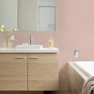 Contour Pink Tile effect Smooth Wallpaper Sample