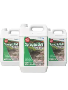 Spray activ8 - Mould Algae Moss Killer 4 x 5 Litres