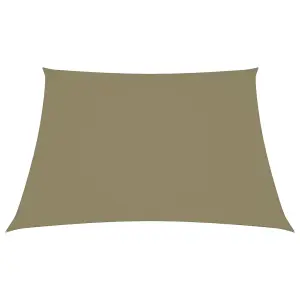 Berkfield Sunshade Sail Oxford Fabric Rectangular 2x2.5 m Beige