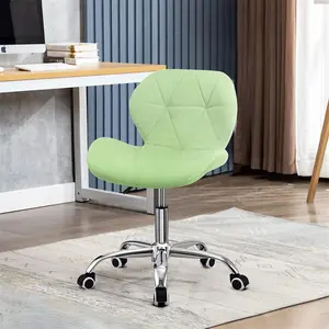 Erltrud Desk Chair Light Green / Velvet