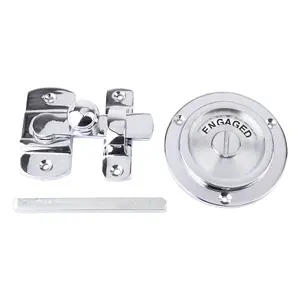 Dart Period Privacy Indicator Bolt Vacant Engaged Bathroom Lock - Polished Chrome