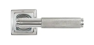 From The Anvil Polished Marine SS (316) Brompton Lever on Rose Set (Square) - Unsprung