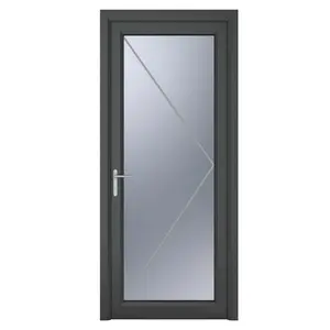 Upvc Single Door White / Right Hand/Inswing / 209cm H x 84cm W x 7cm D