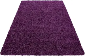 Purple Shaggy Area Rugs Elegant and Fade-Resistant Purple Carpet Runner - 120x170 cm