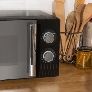 Russell Hobbs Honeycomb Microwave 17 Litre 700W Black Manual RHMM715B