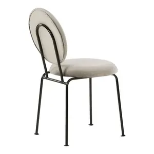 Medallion Upholstered Dining Chair Grey