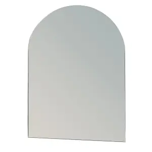 Showerdrape Hampton Arched Oval Wall Mounted Frameless Bathroom Mirror 60 x 45cm