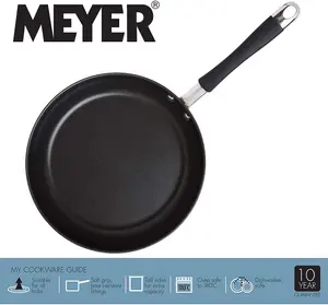 Meyer Induction Sets Silver Round Stainless Steel Induction Suitable Frying Pan Set 20 & 28 cm Twin Pack