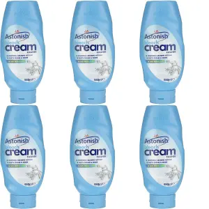 Astonish Bleach Cream Cleaner - Powerful Cleaning Action 550ML (Pack of 6)