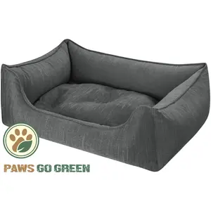 Eco Dog Orthopedic Polyester Pet Bed Stone / Small (70cm W x 50cm D x 25cm H)