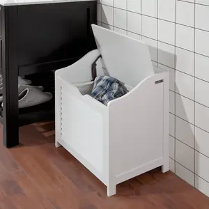 Wood Cabinet Laundry Hamper