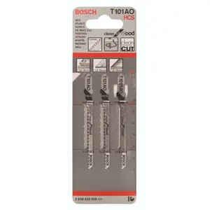 Bosch T-shank Jigsaw blade T101AO (L)83mm, Pack of 3