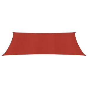 Berkfield Sunshade Sail 160 g/m2 Red 3x6 m HDPE