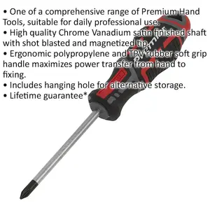 Premium 75mm Phillips Screwdriver with Ergonomic Grip and Magnetic Tip