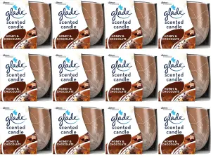 Glade Candle Honey & Chocolate Air Freshener 120g (Pack of 12)