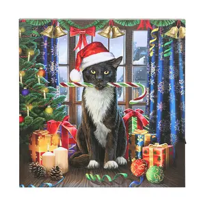 Lisa Parker Krampuss Christmas Light Up Canvas Multicoloured (One Size)