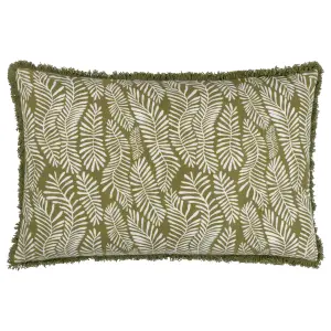 Hoem Frond Abstract Feather Rich Cushion