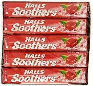 Halls Soothers Strawberry (Box Of 20)