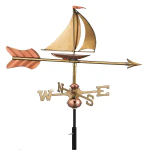 Espira 8803P Sail Boat Cottage Copper Weathervane