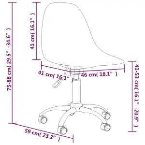 Berkfield Swivel Dining Chairs 2 pcs Light Grey PP