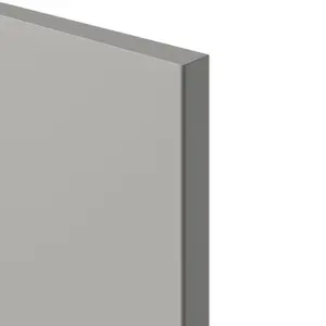 GoodHome Stevia Innovo handleless Matt pewter grey Slab Drawer front, Pack of 2 (H)340mm (W)997mm (T)18mm