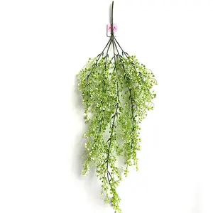 Artificial Golden Willow Hanging Flowers Simulation Plant Decoration